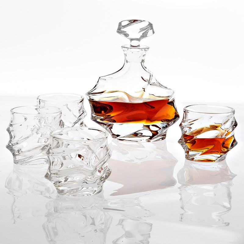media image for Gatsby Crystal Decanter Set of 5 1 228