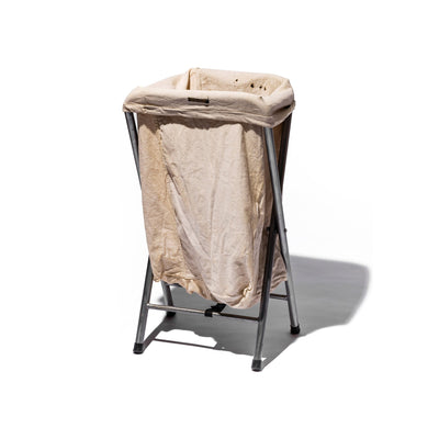 product image for vintage folding laundry hamper off white design by puebco 1 24