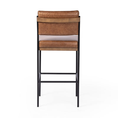 product image for benton leather stool by bd studio 109318 014 12 25