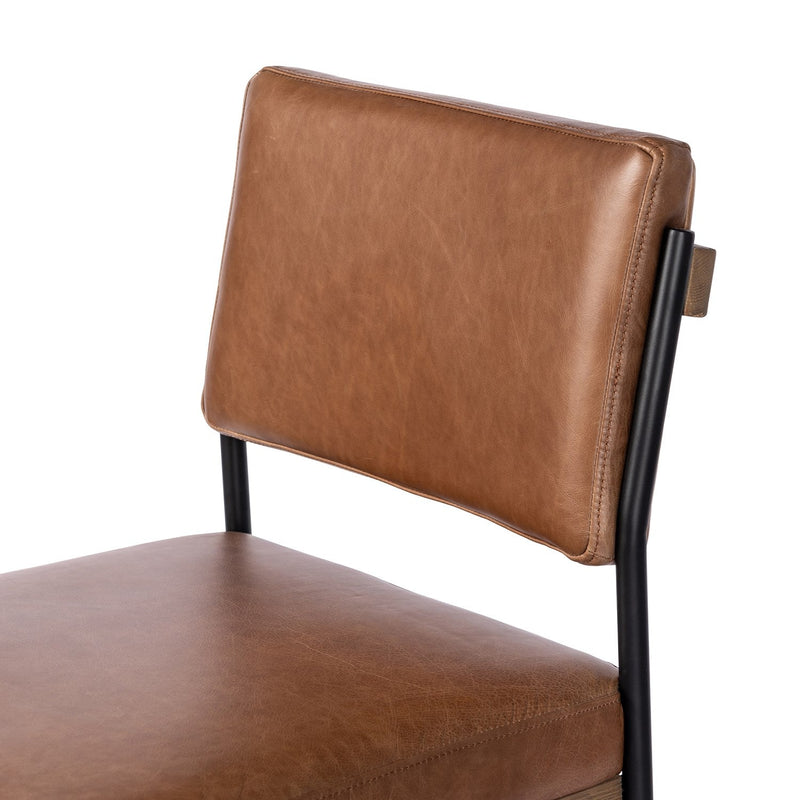 media image for benton leather stool by bd studio 109318 014 28 249