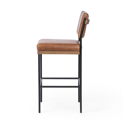 product image for benton leather stool by bd studio 109318 014 8 10