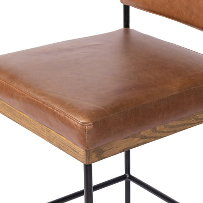 product image for benton leather stool by bd studio 109318 014 15 5
