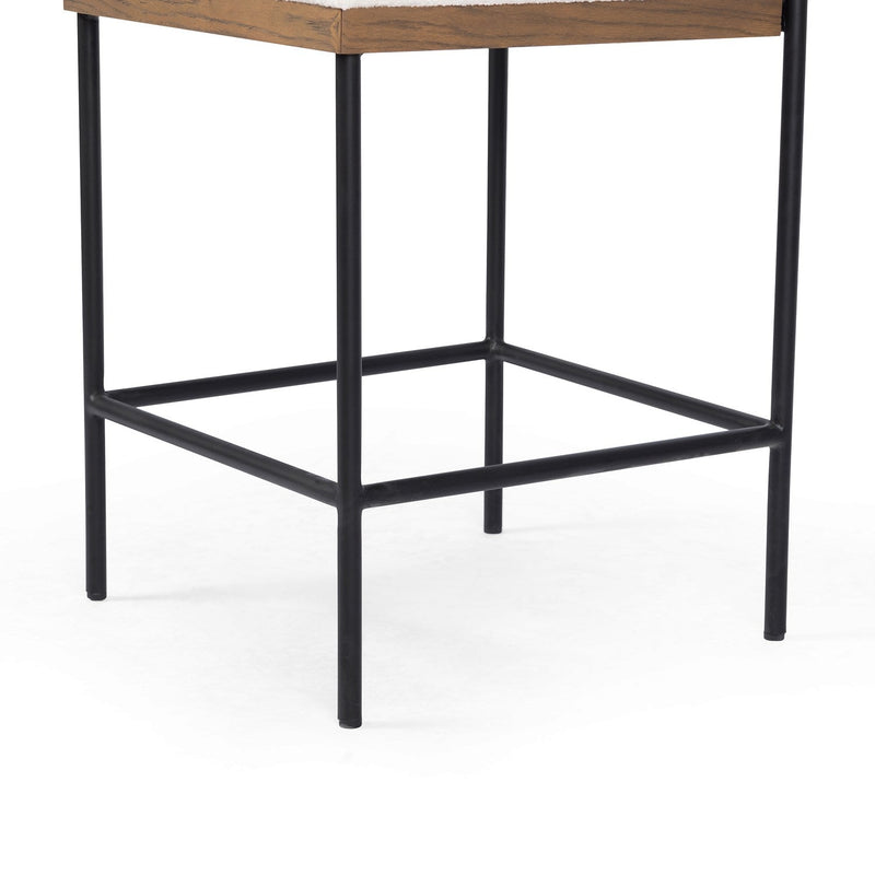 media image for benton leather stool by bd studio 109318 014 22 286