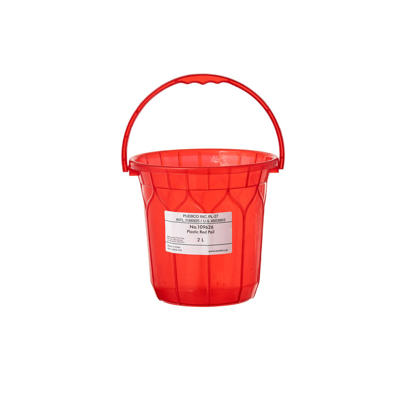 media image for plastic red pail 2 250