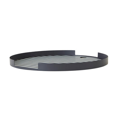 product image for oka tray round anthracite silicone mat design by oyoy 1 32