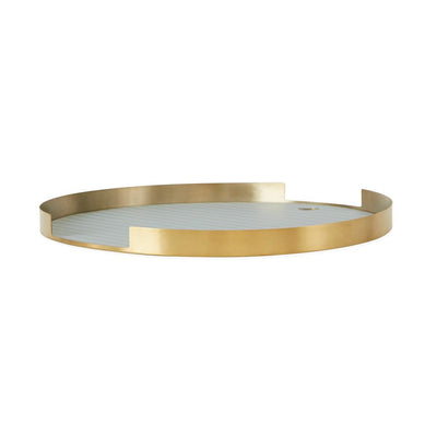 product image of oka tray round brass minty ocean silicone mat design by oyoy 1 528
