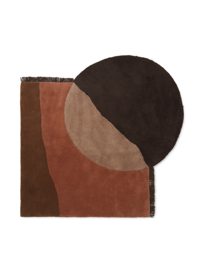 product image for View Tufted Rug in Red Brown by Ferm Living 27