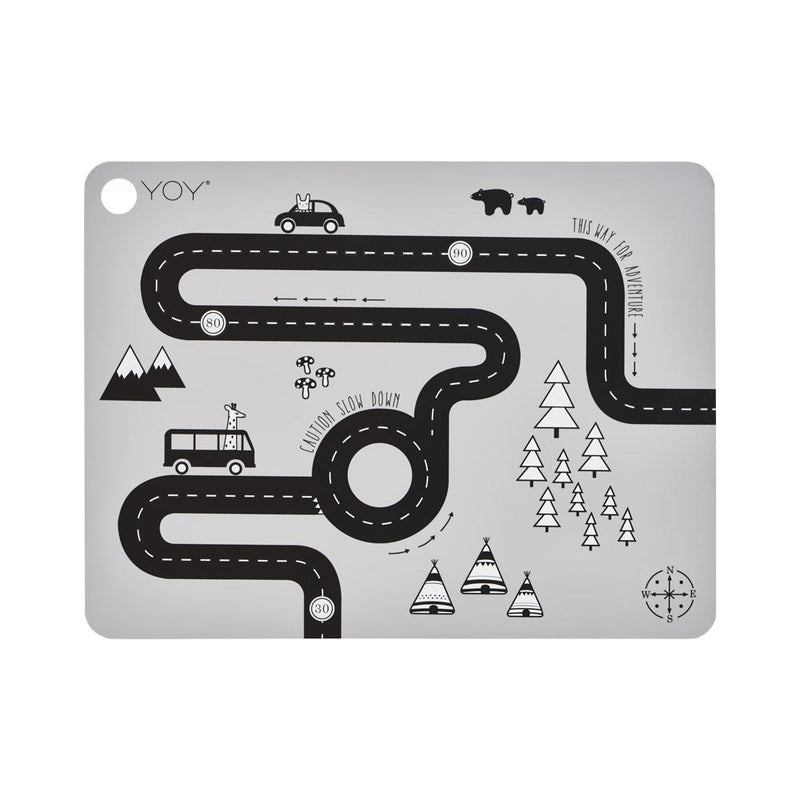 media image for set of 2 adventure placemats in grey design by oyoy 1 219