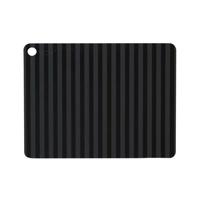 product image of placemat stripe anthracite 2 pcs pack design by oyoy 1 589