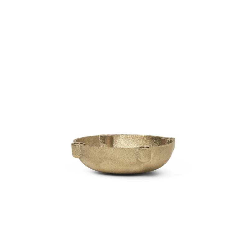 media image for Bowl Candle Holder in Casted Brass by Ferm Living by Ferm Living 258