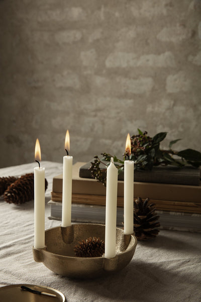 product image for Bowl Candle Holder in Casted Brass by Ferm Living by Ferm Living 9