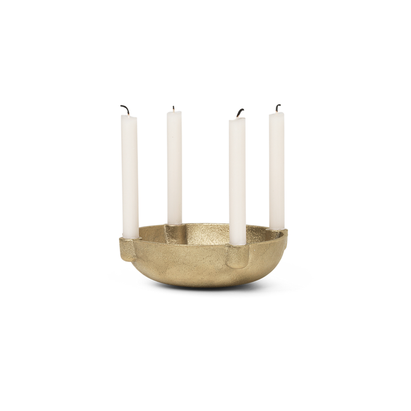 media image for Bowl Candle Holder in Casted Brass by Ferm Living by Ferm Living 243