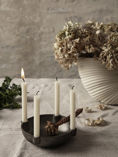 product image for Bowl Candle Holder in Casted Brass by Ferm Living by Ferm Living 22