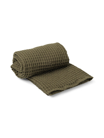 media image for Organic Bath Towel in Olive by Ferm Living 243