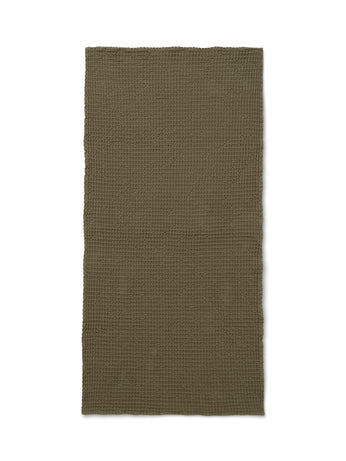 media image for Organic Bath Towel in Olive by Ferm Living 256