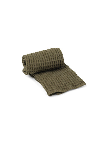 product image for Organic Hand Towel in Olive by Ferm Living 58