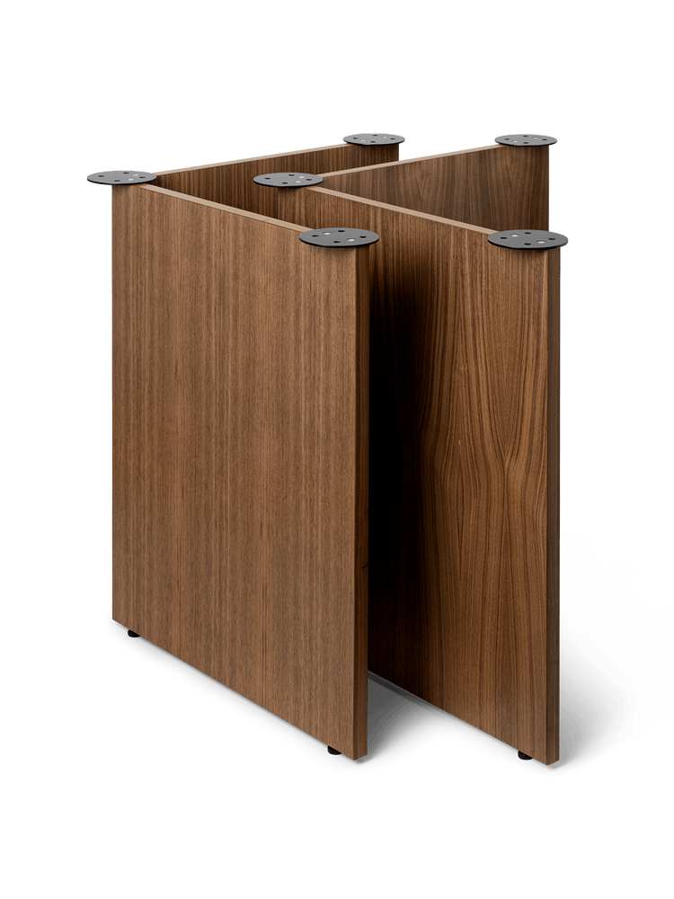 media image for Mingle Wooden Table Legs W68 by Ferm Living-Walnut 265