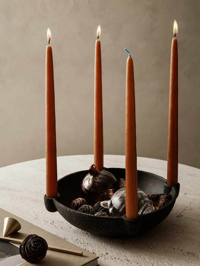 product image for bowl candle holder ceramic by ferm living 6 92