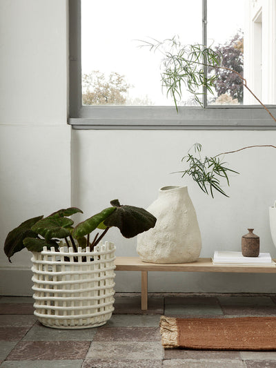 product image for Ceramic Basket - Off-White - Extra Large Room1 74