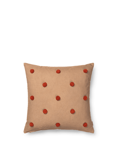 product image for Dot Tufted Cushion -Camel/Red 87
