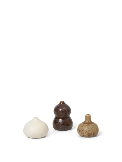 product image of Komo Mini Vases Set Of 3 By Ferm Living Fl 1104265365 1 583