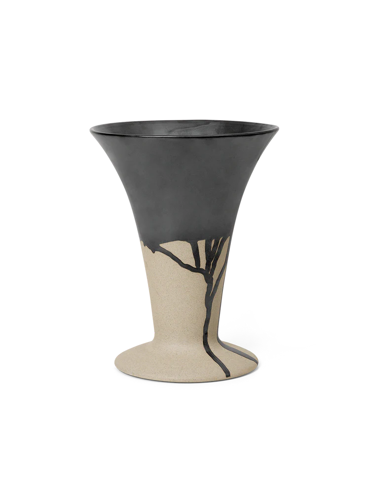 media image for flores vase in sand black 1 227