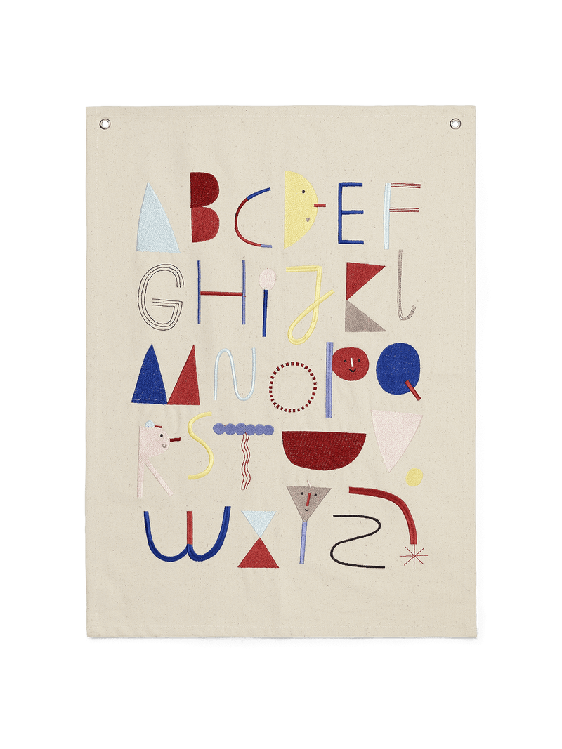 media image for Alphabet Fabric Poster By Ferm Living Fl 1104266382 1 245