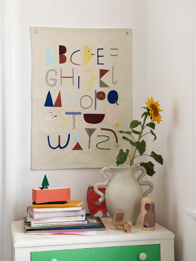 product image for Alphabet Fabric Poster By Ferm Living Fl 1104266382 2 15