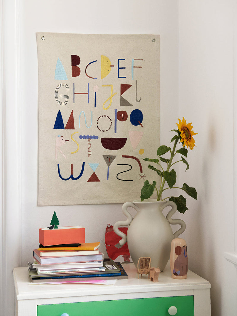 media image for Alphabet Fabric Poster By Ferm Living Fl 1104266382 2 294