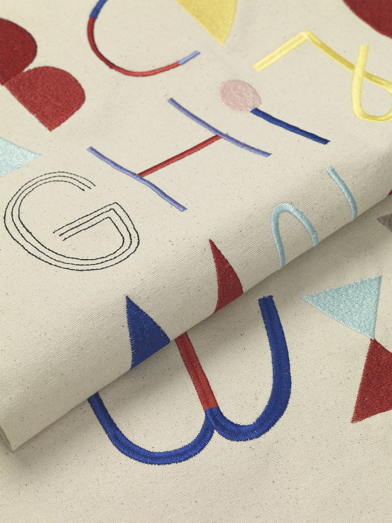 media image for Alphabet Fabric Poster By Ferm Living Fl 1104266382 3 22