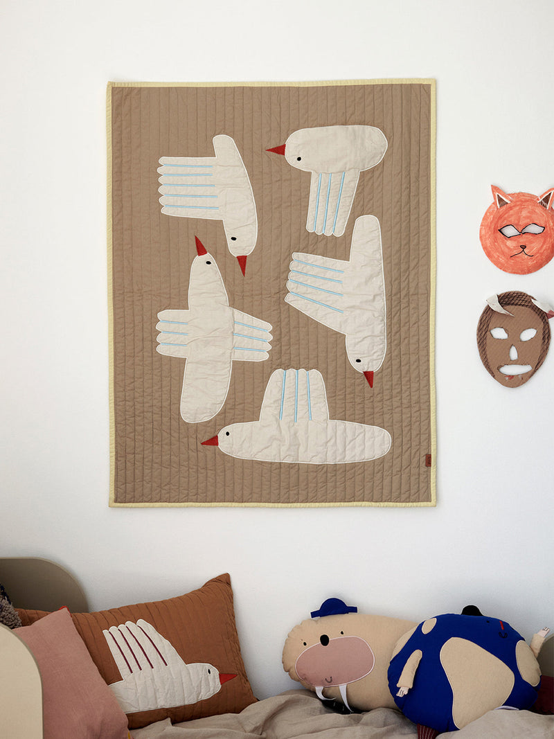 media image for Bird Quilted Blanket By Ferm Living Fl 1104266499 2 221
