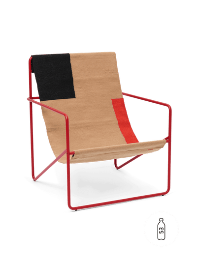 product image for Desert Lounge Chair - Poppy Red/Block1 7
