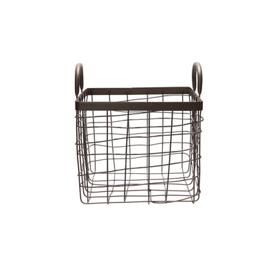 product image for square basket with handle small design by puebco 1 3