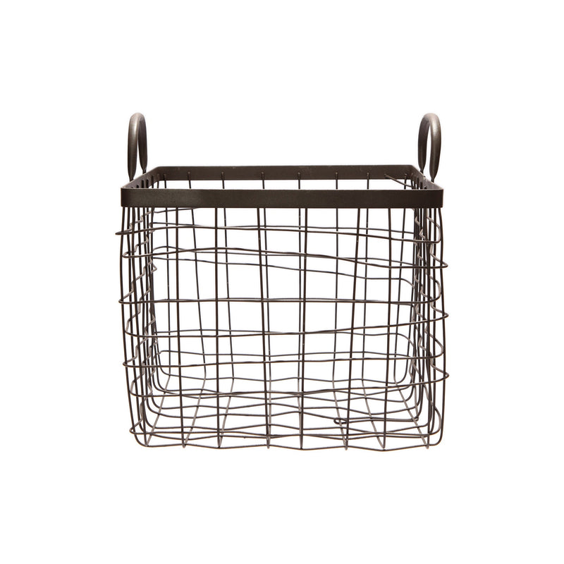 media image for square basket with handle medium design by puebco 1 232