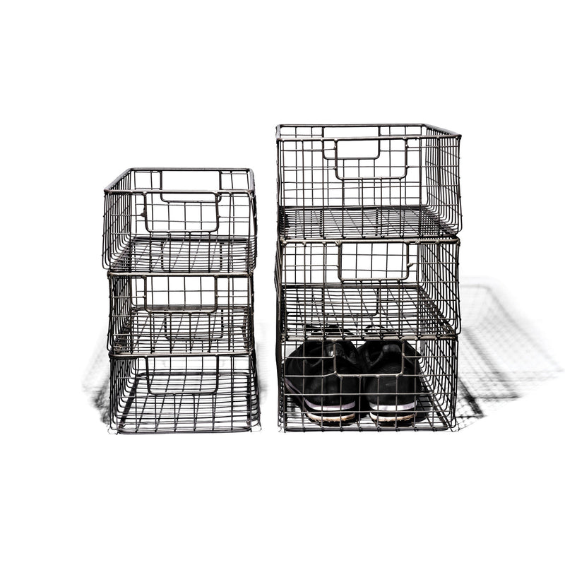 media image for wire basket shoe box small design by puebco 3 215