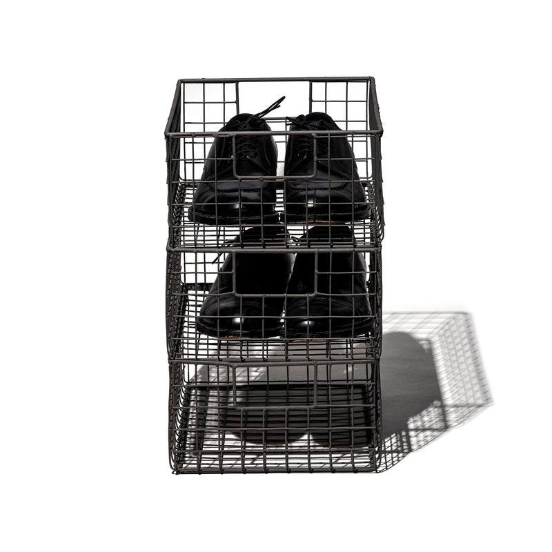 media image for wire basket shoe box medium design by puebco 1 275