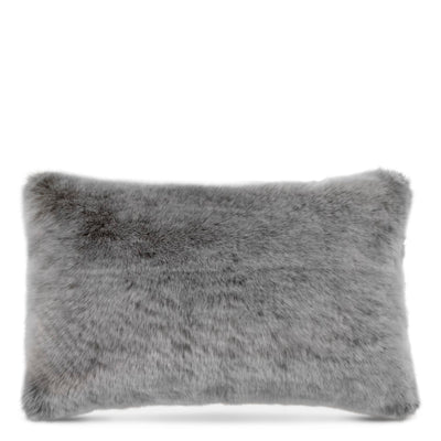 product image of Alaska Scatter Rectangle cushion in Grey Faux Fur 1 59