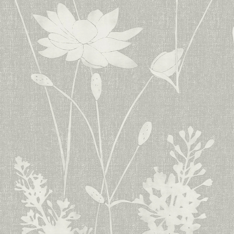 media image for Laura Ashley Dragonfly Garden Steel Wallpaper by Graham & Brown 297