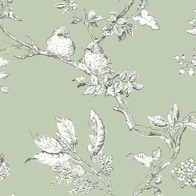 product image for Laura Ashley Elderwood Sage Wallpaper by Graham & Brown 19
