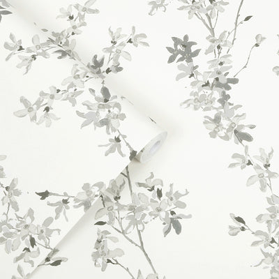 product image for Laura Ashley Forsythia Steel Wallpaper by Graham & Brown 11