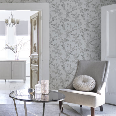 product image for Laura Ashley Forsythia Steel Wallpaper by Graham & Brown 34