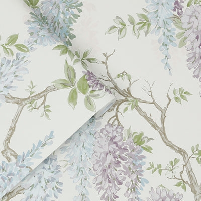 product image for Laura Ashley Wisteria Garden Pale Iris Wallpaper by Graham & Brown 7