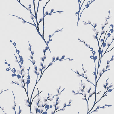 product image of Laura Ashley Pussy Willow Off-White and Midnight Wallpaper by Graham & Brown 543