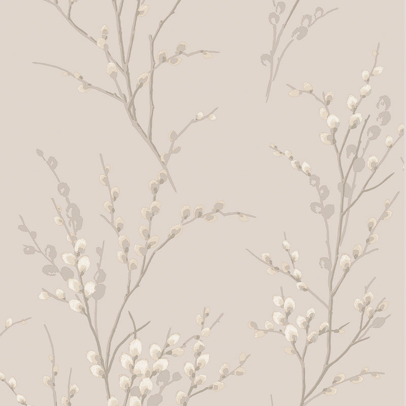 media image for Laura Ashley Pussy Willow Dove Grey Wallpaper by Graham & Brown 239