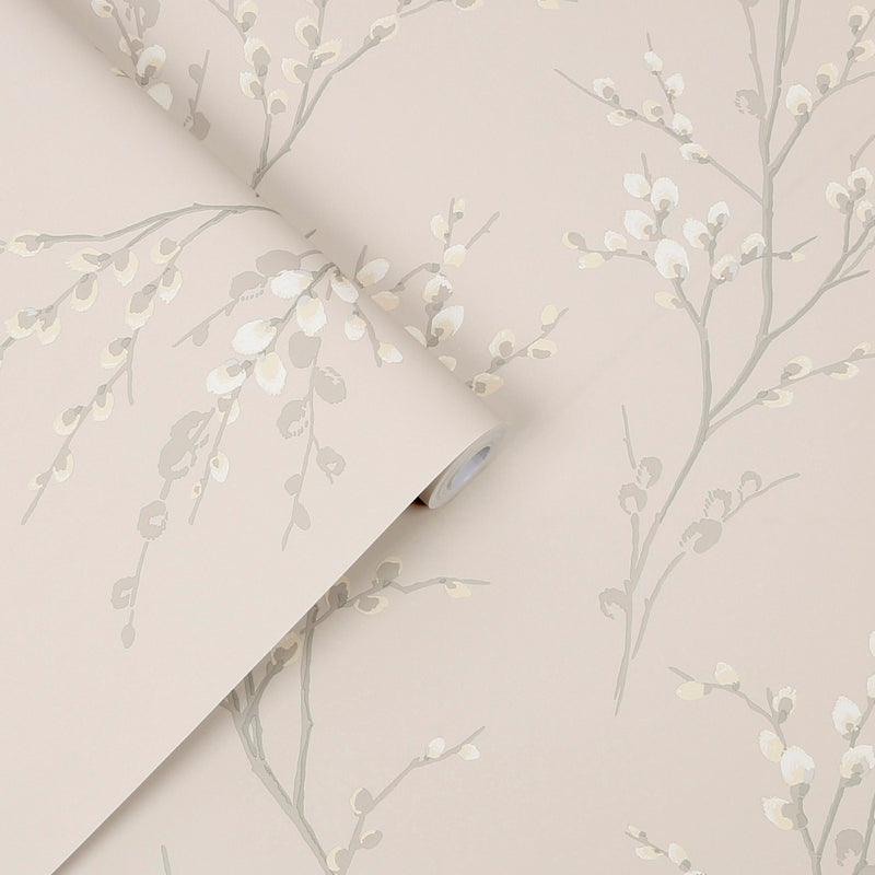 media image for Laura Ashley Pussy Willow Dove Grey Wallpaper by Graham & Brown 21