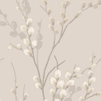 product image for Laura Ashley Pussy Willow Dove Grey Wallpaper by Graham & Brown 81