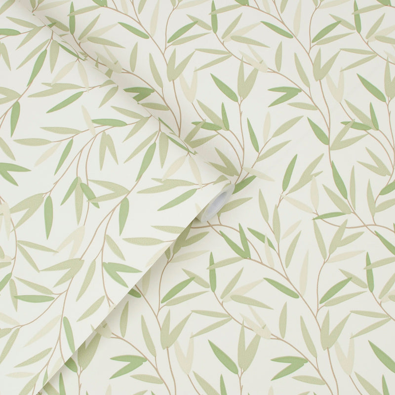 media image for Laura Ashley Willow Leaf Hedgerow Wallpaper by Graham & Brown 217