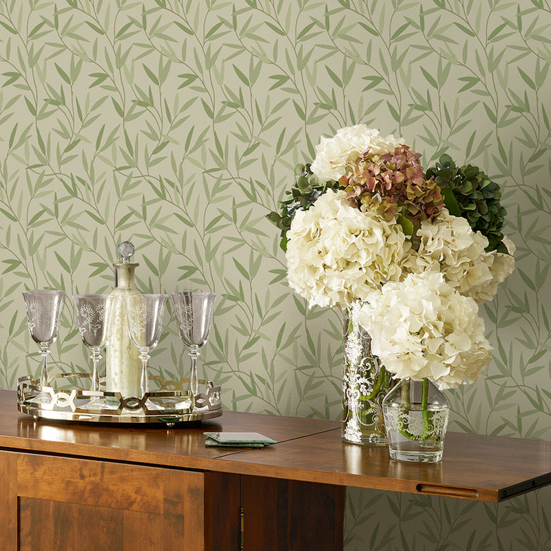 media image for Laura Ashley Willow Leaf Hedgerow Wallpaper by Graham & Brown 241