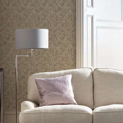 product image for Laura Ashley Willow Leaf Natural Wallpaper by Graham & Brown 45