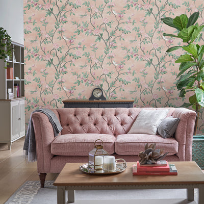 product image for Laura Ashley Eglantine Blush Wallpaper by Graham & Brown 76